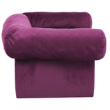Dog Sofa with Drawer Burgundy 75x50x38 cm Plush 171081