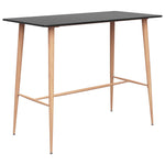 5 Piece Bar Set Black and Grey 3057464