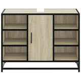 Bathroom Sink Cabinet Sonoma Oak 80x33x60 cm Engineered Wood 849290