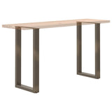 Bar Table Legs U-Shaped 2 pcs Natural Steel 50x cm Steel 4013223