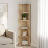 Corner Shelf 5-Tier 41.5 x 41.5 x 178 cm Engineered Wood 8016328