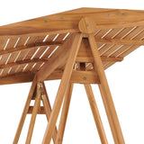 Swing Bench 174 cm Solid Teak Wood 316629