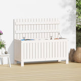 Garden Storage Box White 108x42.5x54 cm Solid Wood Pine 823830