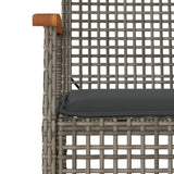 Garden Dining Set Black and Grey 3213622