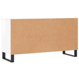 Shoe Bench High Gloss White 102x35x55 cm Engineered Wood 829766