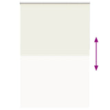 Roller Blind Blackout Off White 160x230 cm Fabric Width 156.6 cm Polyester 4011738