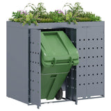 Wheelie Bin Storage for 2 Bins Light Grey 136 x 77.5 x 121.5 cm 3394748