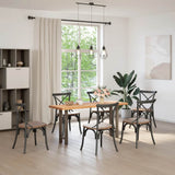 Console Table Legs Natural Steel 2 pcs 28x cm Steel 4013295