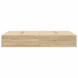 Storage Bed Frame Sonoma Oak 120 x 200 cm Engineered Wood 3335367
