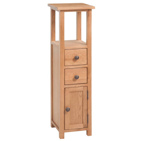 Corner Cabinet 26x26x94 cm Solid Oak Wood 243931