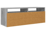 Lowboard with Drawer Grey Sonoma 87 x 27.5 x 43 cm 8000585