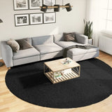 Shaggy Rug PAMPLONA High Pile Modern Black 280 cm 375293