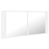 ZNTS LED Bathroom Mirror Cabinet White 100x12x45 cm Acrylic 804980