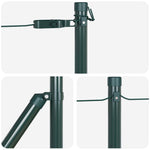 Fence Post Other 26 pcs Silver 3.2 x 3.2 x 50 cm Steel 3350217