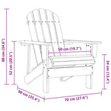 Garden Chair White Hardwood, Firwood Standard Durable 40860
