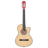 Western Acoustic Cutaway Guitar with 6 Strings 38 Basewood 70130