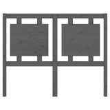 Bed Headboard Grey Solid Pine Wood Large Decorative Inlays 817932