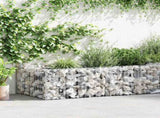 Gabion Planter Galvanised Steel 180x90x50 cm 141624