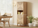 Slim Bathroom Cabinet with Silent Drawer Rail for Scandinavian, Japanese Styles - Wood-Effect T3398P423556