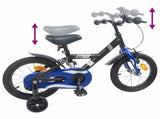 Kids Bike 16 Inches for 4-6 Years Old Black 42009629