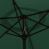 Garden Parasol Green 3m Steel Pole 40769