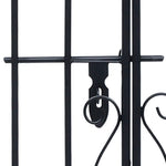 ZNTS Ornamental Garden Gate Wrought Iron 122x20.5x100 cm 49419