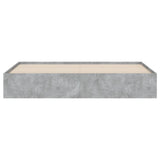 Bed Frame with Drawers without Mattress Concrete Grey 180x200 cm Super King 3207255