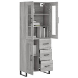 Highboard Grey Sonoma 69.5x34x180 cm Engineered Wood 3198687