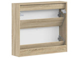 Wall-Mounted Shoe Cabinet ALKMAAR 71 x 17 x 86 cm Sonoma Oak 896197