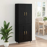 Highboard Black Oak 69.5 x 34 x 180 cm Engineered Wood 3416271