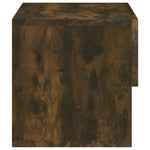 ZNTS Wall-mounted Bedside Cabinets 2 pcs Smoked Oak 816947