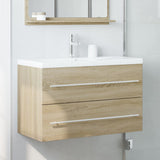 Sink Cabinet Old Wood 80x38.5x48 cm Engineered Wood 856227