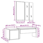 ZNTS Hallway Furniture Set Artisan Oak Engineered Wood 3329172