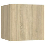 7 Piece TV Cabinet Set Sonoma Oak Engineered Wood 3079022