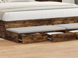 Bed Drawers Smoked Oak 160 x 36.5 x 16.5 cm Engineered Wood 866975