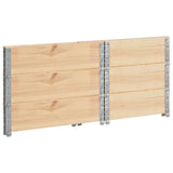Pallet Collars 3 pcs 60x80 cm Solid Pine Wood 310049