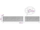 Gabion with 3.5 mm Wire and 5x2.5 cm Mesh 1200x10x50 cm 3461562