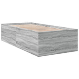 Bed Frame without Mattress Grey Sonoma 100x200 cm 3280963