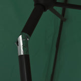LED Cantilever Garden Parasol 3 m Green 42203