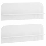 Wall Shelf 2 pcs White 102 x 13.5 x 37.5 cm Engineered Wood 8014959