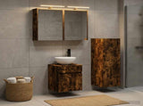 Bathroom Furniture Set 4 pcs Smoked Oak 3407467