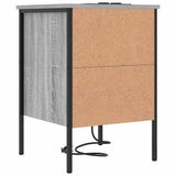 Bedside Cabinet Grey Sonoma 42 x 41 x 61 cm Engineered Wood 859486