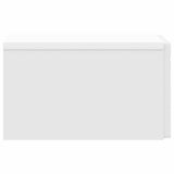 Wall-Mounted Bedside Cabinet 2 pcs High Gloss White 898794