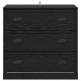 Sideboard Black Oak 70 x 35.5 x 67.5 cm Engineered Wood 881354