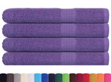 Towels "FROGN" 4 pcs Purple 100x200 cm 360 gsm 136891