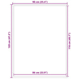 Doormat Grey 90x120 cm 4105639