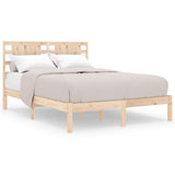 Bed Frame without Mattress 135x190 cm Double Solid Wood 3104193