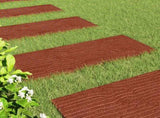 Stepping Stone 6 pcs Red 60.5 x 25 x 2 cm Rubber 42030079