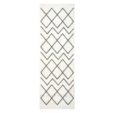 Kitchen Rug White 180 x 60 cm Velvet 42013422