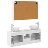 Bathroom Cabinet Set 4 pcs White 103.5 x 15.5 x 70 cm 3406343
